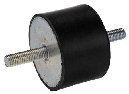 126-4272 RS PRO M12 Anti Vibration Mount, Male to Male Bobbin with 353.2kg Compression Load