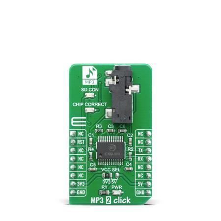 MIKROE-4159 MikroElektronika , MP3 2 Click Adapter Board for KT403A for KT403A