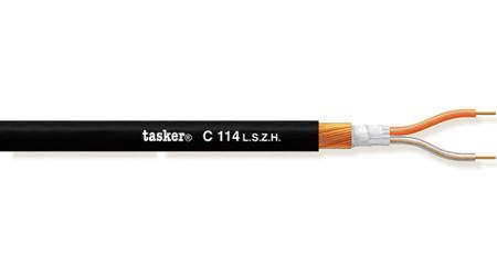 C114 L.S.Z.H. Tasker 2 Core Microphone, 0.25 mm² CSA, 1.5mm od, 100m, Black
