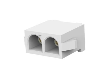 350824-4 TE Connectivity MATE-N-LOK Series Vertical PCB Mount PCB Header, 2 Contact(s), 6.35mm Pitch, 1 Row(s), Shrouded