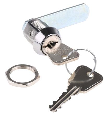 2105512 Euro-Locks a Lowe & Fletcher group Company Camlock, 20mm Panel-to-Tongue, 19.1 x 16.6mm Cutout, Key Unlock
