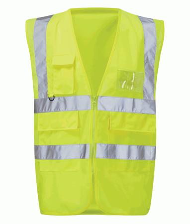 124-8184 Orbit International Yellow Hi Vis Vest, L