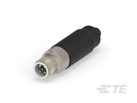 1-2823449-3 TE Connectivity Industrial Circular Connectors, 5 Contacts, Cable Mount, M12 Connector, Plug, Male, IP67, 28234 Series