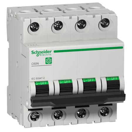 M9F11416 Schneider Electric Multi 9 C60N MCB, 4P, 16A Curve C