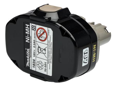 193102-0 Makita  2.6Ah NiMH 18V Power Tool Battery, For Use With Makita Power Tools
