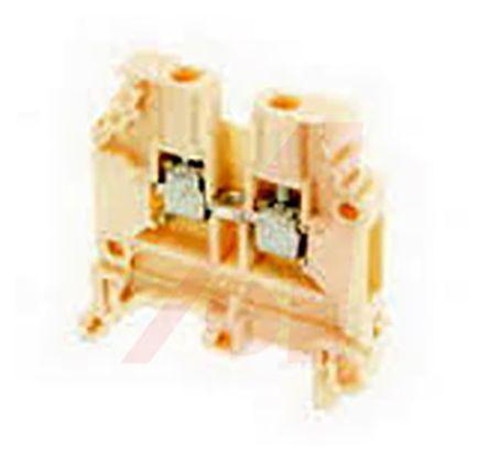 1SNA195116R0000---M4-6 ABB Feed Through Terminal Block, SNA Series , 4mm², 1 kV ac, 32A, Screw Clamp Termination, Beige