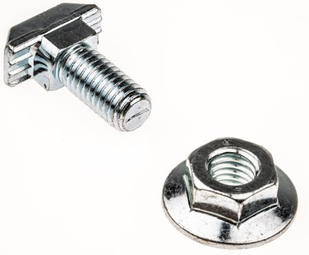 3842528716 Bosch Rexroth M8 T-Head Bolt, Connecting Component, Strut Profile 40 mm, 45 mm, 50 mm, 60 mm, Groove Size 10mm