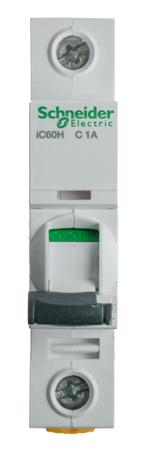 A9F54101 Acti 9 iC60H MCB Mini Circuit Breaker 1P, 1 A, 10 KA, Curve C