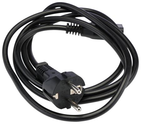 558-946 RS PRO Straight IEC C13 Socket to Straight CEE 7/7 Plug Power Cord, 1.8m