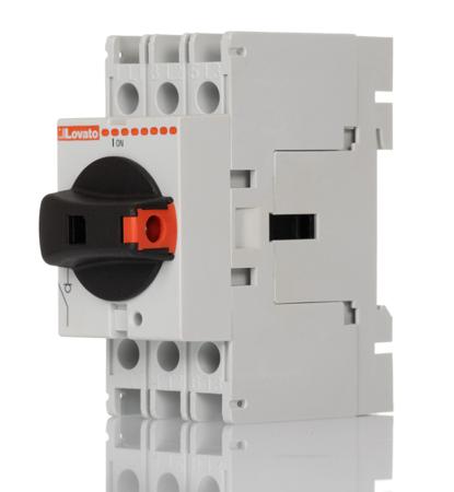 GA032A Lovato 3P Pole Isolator Switch - 32A Maximum Current, 22kW Power Rating, IP65