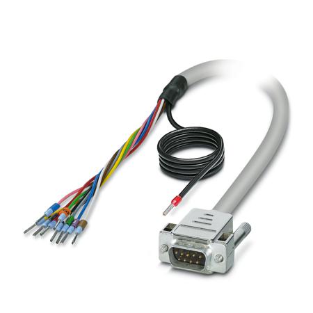 2926409 Phoenix Contact Male 9 Pin D-sub Unterminated Serial Cable, 3m, 25/S, CABLE-D- 9SUB/M/OE/0 Series