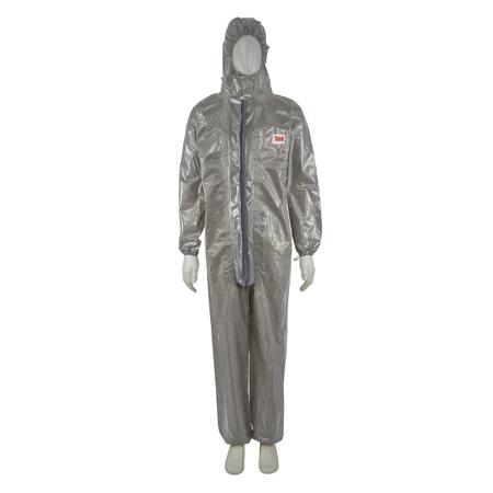 4570XL Men's Grey Anti-Static, Low Lint Coverall