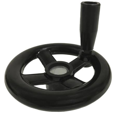 161-2028 RS Pro Black Phenoplast, Vegetal Fibre Reinforced Hand Wheel, 140mm