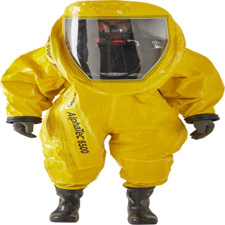 YE65T-00809-04-GA2 Ansell Yellow Coverall, EN 1073-2, EN 1149-5, EN 14126, L