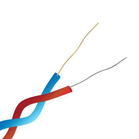814-0092 Thermocouple & Extension Wire Type T, -75 → +260 °C 2 Core PFA Teflon Sheath 100m