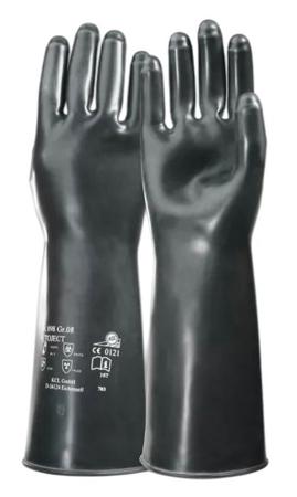 898-10 Honeywell Safety Butoject 898 Black Butyl Chemical Resistant, General Purpose Work Gloves, Size 10