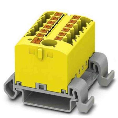 3273226 Phoenix Contact Distribution Block, 13 Way, 4mm², 24A, 690 V, Yellow
