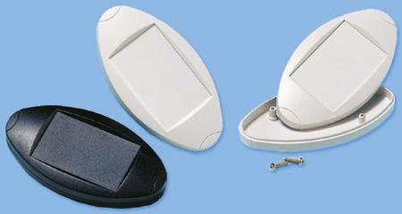 OVO-2-9 Handheld Enclosure, ABS, Black, 96 x 51 x 17mm