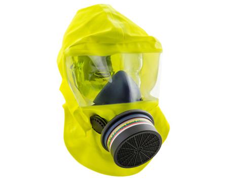 H15-0312 Sundstrom  Yellow Silicone Protective Hood, Resistant to Chemical
