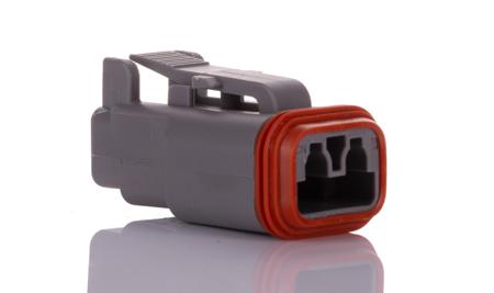 DT06-2S Deutsch DT Series, 1 Row 2 Way Plug Connector