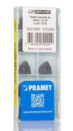 WNMG 060408E-M:T9325 Pramet WNMG Series Lathe Insert for Use with PWLNR 0604, 4.76mm Height, 93° Approach, 6.5mm Length