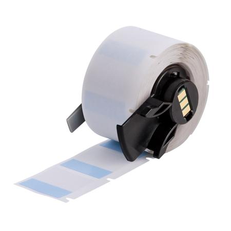 M6-19-427-BL Brady B-427 Blue, Transparent Label, 25.40mm Width, 9.53mm Height, 250 Qty