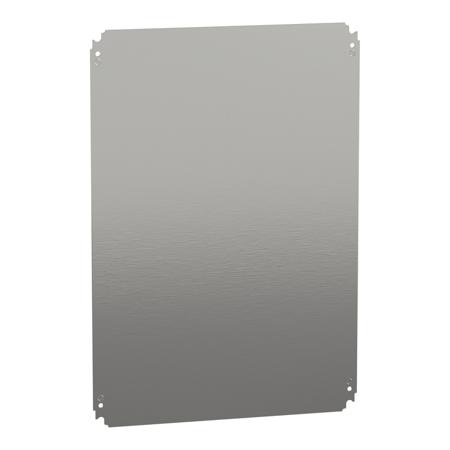 NSYMM75 Schneider Electric PanelSeT Series Galvanised Steel Mounting Plate, 1.8mm H, 450mm W, 650mm L for Use with Spacial CRN,