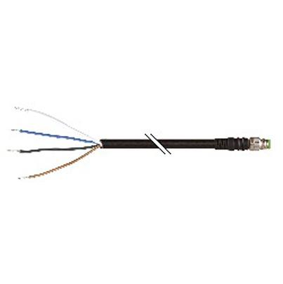 X67CA0P40-0020 B&R Straight Male 4 way M8 to Unterminated Actuator/Sensor Cable, 2m