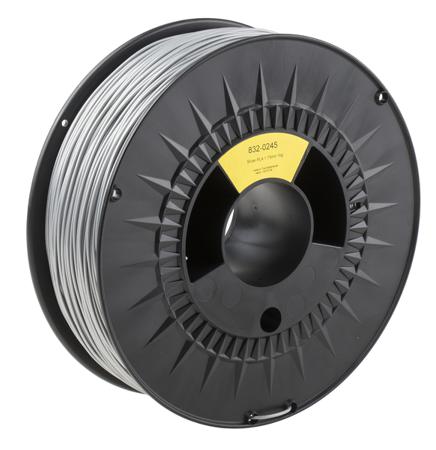 832-0245 RS PRO 1.75mm Silver PLA 3D Printer Filament, 1kg