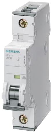 5SY4116-8 Siemens Sentron 5SY4 MCB, 1P, 16A Curve D, 230V AC, 10 kA Breaking Capacity