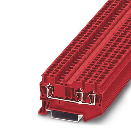3031995 Phoenix Contact  ST 2.5-TWIN RD Series Red, Single-Level, Spring Clamp Termination