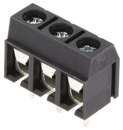 494-8962 RS Pro 5mm Pitch Straight, PCB Terminal Block, Through Hole, 3 Way