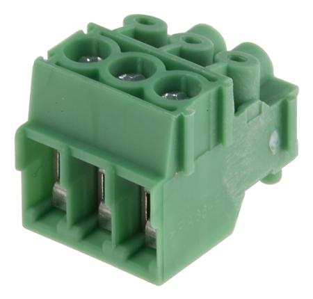1984028 Phoenix Contact, 3.5mm Pitch, PT 1.5/ 3-PVH-3.5, 3 Way, Pluggable Terminal Block, Plug, Cable Mount, Screw Termination,