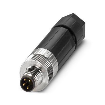 1482520 Phoenix Contact Industrial Circular Connectors, 4 Contacts, Cable Mount, M8 Connector, Plug, Male, IP65, IP67, SACC