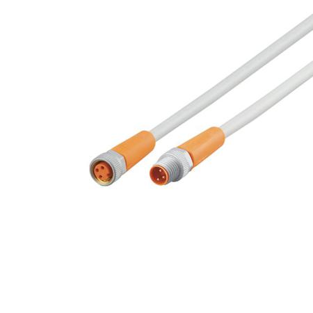 EVW095 ifm electronic Male 1 way M8 to Female 1 way M8 Sensor Actuator Cable, 1 m