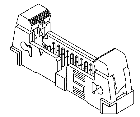 EHF-120-01-L-D Samtec EHF Series Straight Through Hole PCB Header, 40 Contact(s), 1.27 mm Pitch, 2 Row, Shrouded
