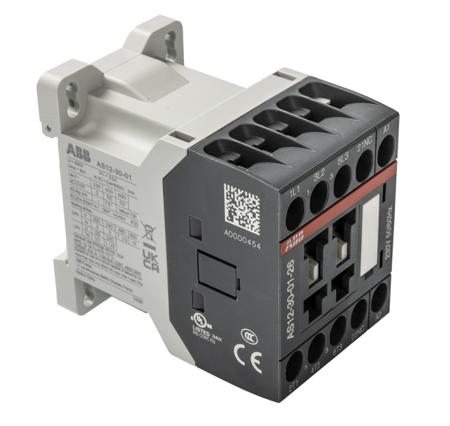 1SBL111001R2601-AS12-30-01-26 ABB AS12-30-01-26 Contactor, 230 V Coil, 3 Pole, 24 A, 5.5 kW, 3NO+1NC
