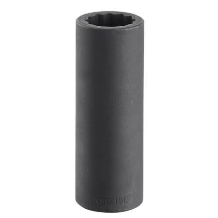 NSD-27L Facom 27mm, 1/2 in Drive Impact Socket Bi-Hexagon, 82 mm length