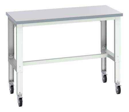 41003689-16V Bott 41003689.16V Portable Sheet Steel Workbench, 300kg Max Load, Adjustable Height, 840 → 1140mm x 750mm x
