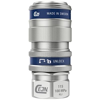 101151201 CEJN Zinc Plated Steel Female Pneumatic Quick Connect Coupling, G 1/8 G 1/8