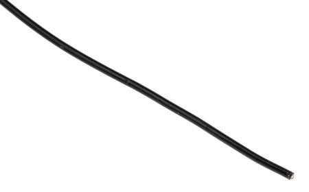 5853 BK005 Alpha Wire Hook-up Wire TEFLON Series Black 0.14 mm² Hook Up Wire, 26 AWG, 7/0.16 mm, 30m, PTFE Insulation,