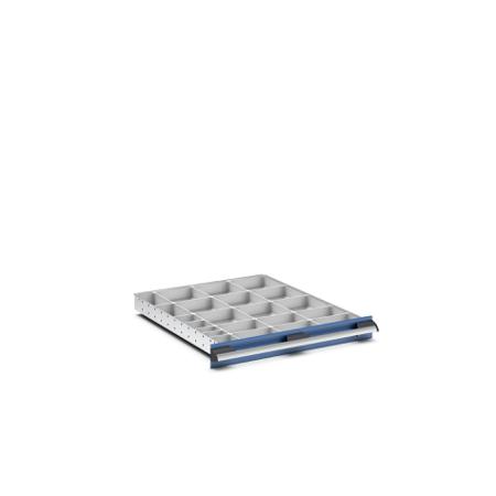 43020800 Bott Polypropylene, Recycled Plastic Storage Rack, 750mm x 650mm x 75mm, Light Grey