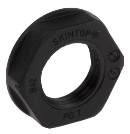 53019200 Lapp Black Fibreglass PA Cable Gland Locknut, PG7 Thread, IP68