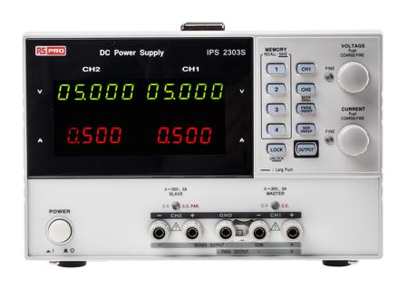 123-3714 RS PRO Bench Power Supply Digital 180W, 2 Output 2 x 0 → 30V 2 x 0 → 3A With RS Calibration