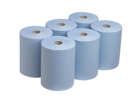 6658 SCOTT Scott Rolled Blue Paper Towel, 198mm