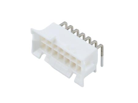 15-24-6143 Molex 42404 Series Right Angle Through Hole PCB Header, 14 Contact(s), 4.2 mm Pitch, 2 Row, Shrouded