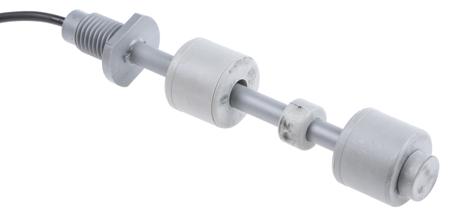 RSF66B50B100 Sensata Cynergy3 RSF66 Series Vertical Polyphenylene Sulfide Float Switch, Dual Float, 1m Cable, Direct Load, 240V ac