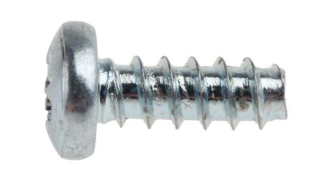 482-8076 Bright Zinc Plated Steel Pan Thread-Forming Screw, No. 6 x 9mm