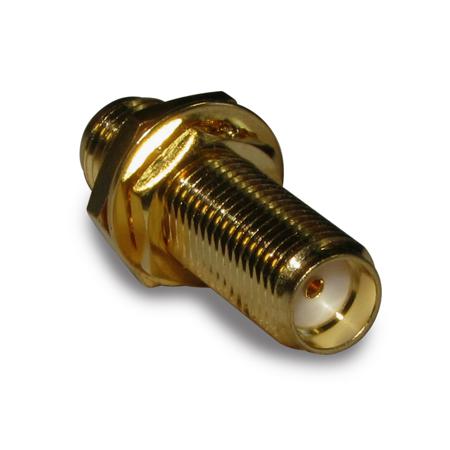 132170RP Amphenol RF Straight 50Ω Coaxial Adapter SMA Jack to SMA Jack 18GHz