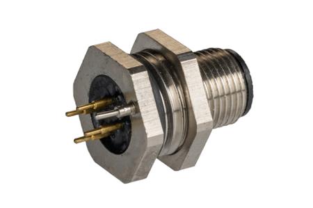 201-7220 RS PRO Rear Mount Circular Connector, 4 Contacts, M12 Connector